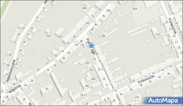 Grudziądz, Pułaskiego, 25, mapa Grudziądza