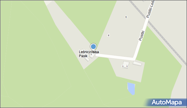 Hanusek, Pustki, 2, mapa Hanusek