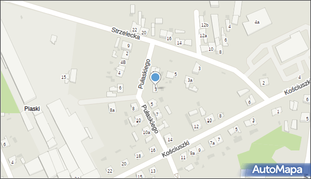 Janowiec Wielkopolski, Pułaskiego, 3, mapa Janowiec Wielkopolski