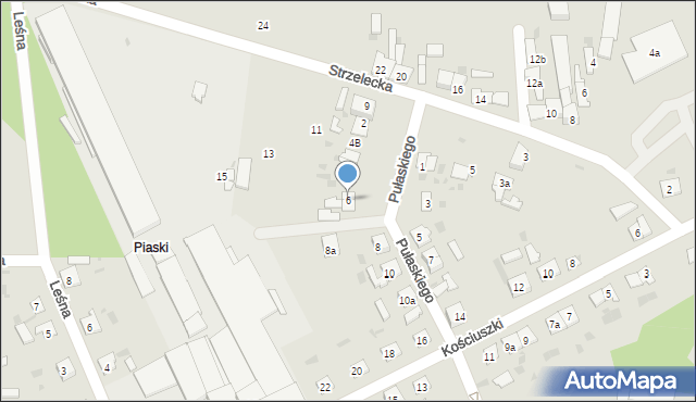 Janowiec Wielkopolski, Pułaskiego, 6, mapa Janowiec Wielkopolski