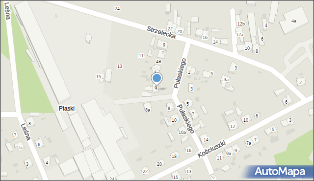 Janowiec Wielkopolski, Pułaskiego, 6a, mapa Janowiec Wielkopolski