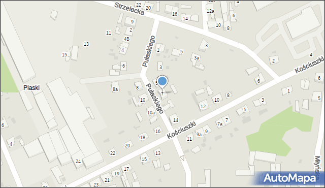 Janowiec Wielkopolski, Pułaskiego, 7, mapa Janowiec Wielkopolski