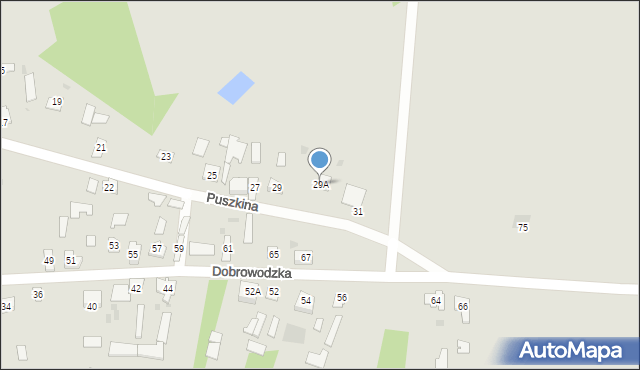 Kleszczele, Puszkina Aleksandra, 29A, mapa Kleszczele