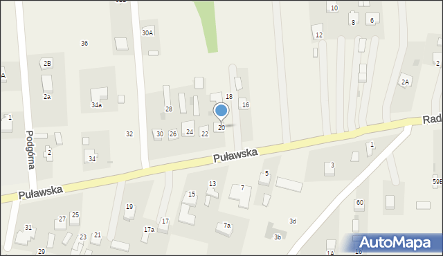 Klikawa, Puławska, 20, mapa Klikawa