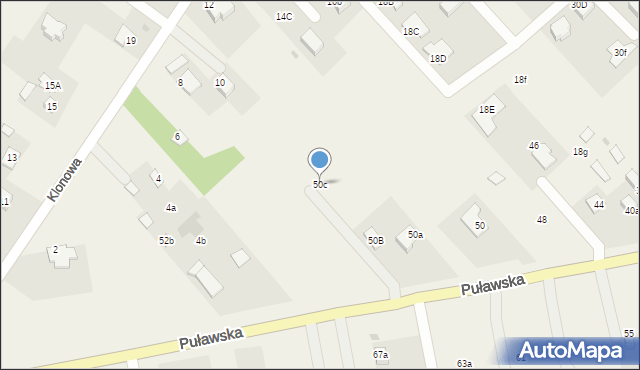 Klikawa, Puławska, 50c, mapa Klikawa