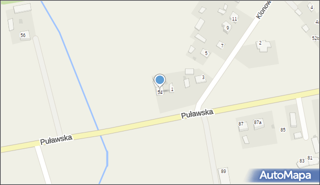 Klikawa, Puławska, 54, mapa Klikawa