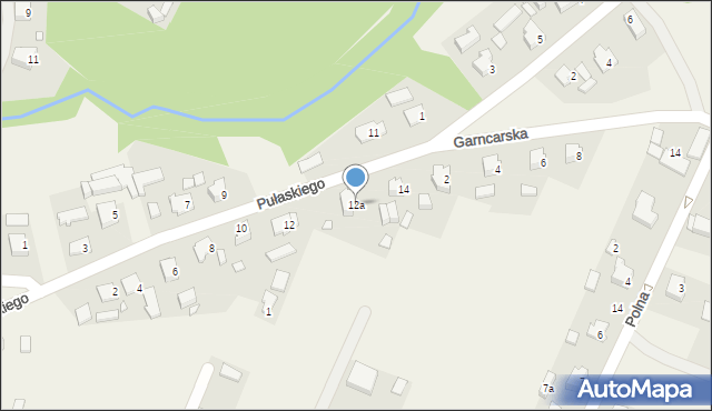 Kobyla Góra, Pułaskiego Kazimierza, gen., 12a, mapa Kobyla Góra