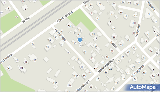 Kobyłka, Pułaskiego Kazimierza, gen., 7, mapa Kobyłka