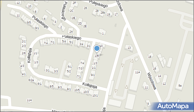 Końskie, Pułaskiego Kazimierza, gen., 1/6, mapa Końskie