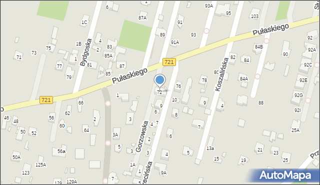 Konstancin-Jeziorna, Pułaskiego Kazimierza, gen., 72, mapa Konstancin-Jeziorna