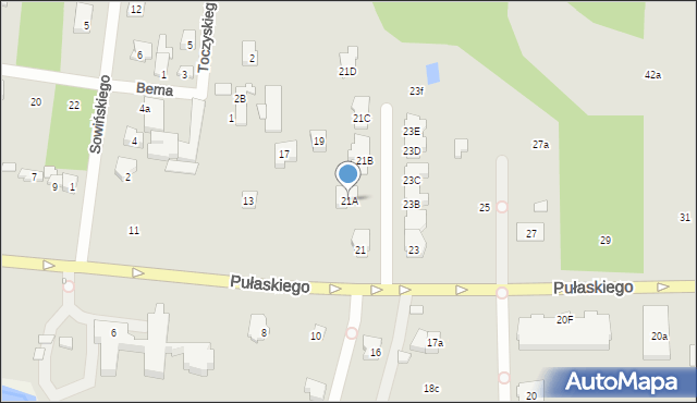 Konstancin-Jeziorna, Pułaskiego Kazimierza, gen., 21A, mapa Konstancin-Jeziorna