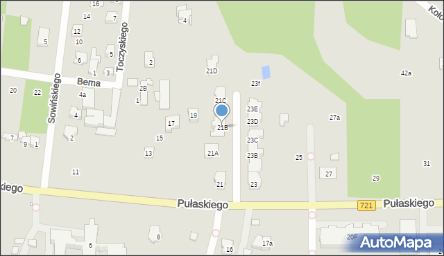 Konstancin-Jeziorna, Pułaskiego Kazimierza, gen., 21B, mapa Konstancin-Jeziorna