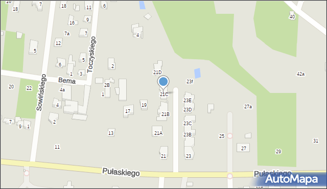 Konstancin-Jeziorna, Pułaskiego Kazimierza, gen., 21C, mapa Konstancin-Jeziorna