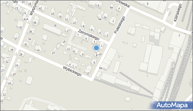 Leszno, Pułaskiego Kazimierza, gen., 4, mapa Leszno