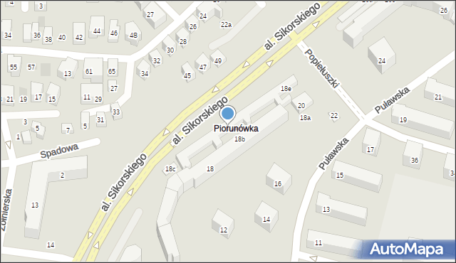 Lublin, Puławska, 18d, mapa Lublina