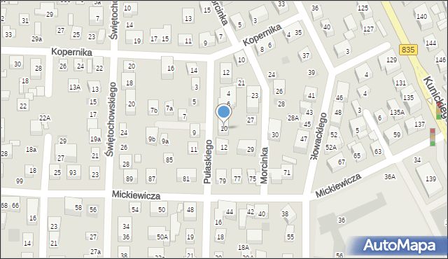 Lublin, Pułaskiego Kazimierza, gen., 10, mapa Lublina