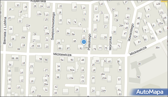 Lublin, Pułaskiego Kazimierza, gen., 15, mapa Lublina