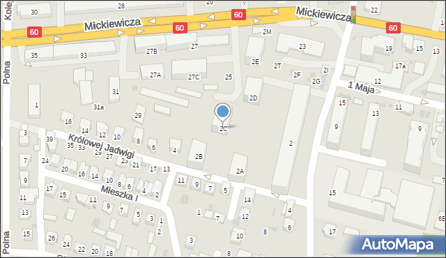 Maków Mazowiecki, Pułaskiego Kazimierza, gen., 2C, mapa Maków Mazowiecki