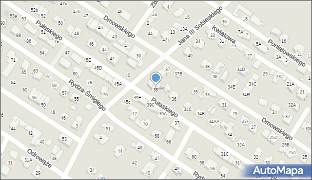 Marki, Pułaskiego Kazimierza, gen., 38, mapa Marki