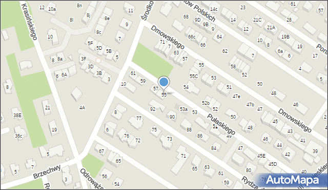 Marki, Pułaskiego Kazimierza, gen., 55, mapa Marki
