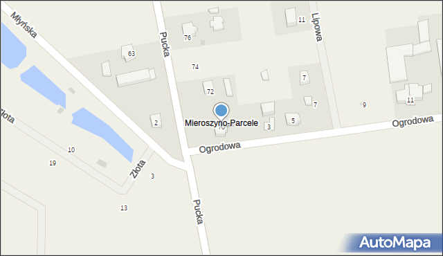 Mieroszyno, Pucka, 70, mapa Mieroszyno