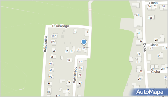 Mikołów, Pułaskiego Kazimierza, gen., 10, mapa Mikołów