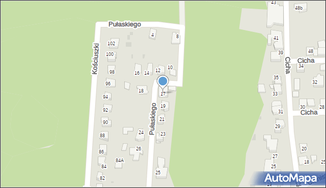 Mikołów, Pułaskiego Kazimierza, gen., 17, mapa Mikołów