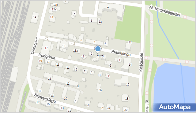 Mogilno, Pułaskiego Kazimierza, gen., 7, mapa Mogilno
