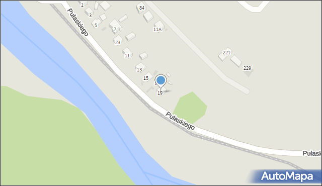 Muszyna, Pułaskiego, 27, mapa Muszyna