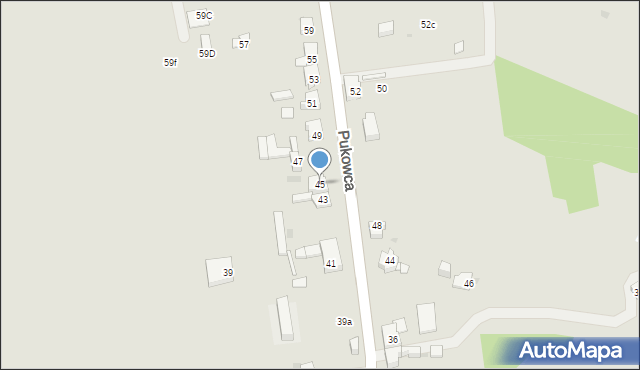 Mysłowice, Pukowca Bronisława, 45, mapa Mysłowice