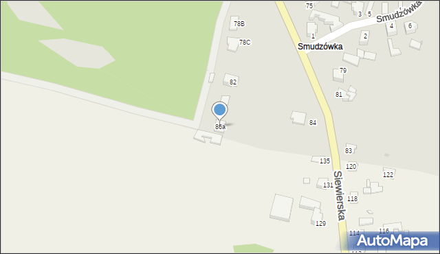 Myszków, Pułaskiego, 86a, mapa Myszków