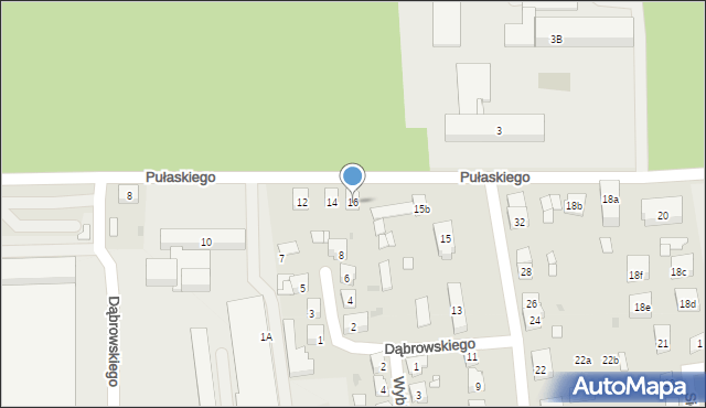 Namysłów, Pułaskiego Kazimierza, gen., 16, mapa Namysłów