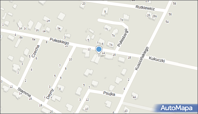 Oleśnica, Pułaskiego Kazimierza, gen., 14A, mapa Oleśnica