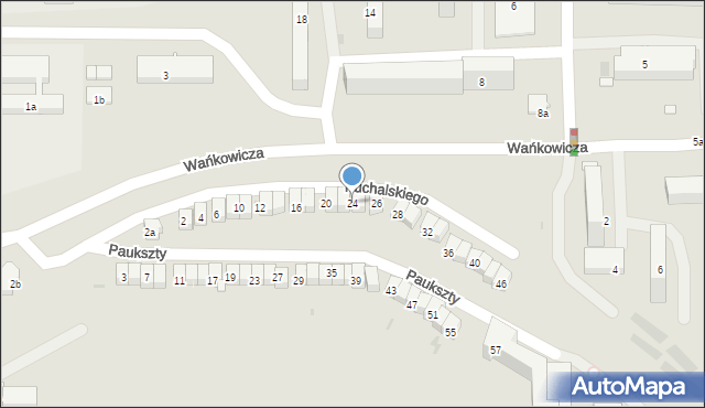Olsztyn, Puchalskiego Włodzimierza, 24, mapa Olsztyna