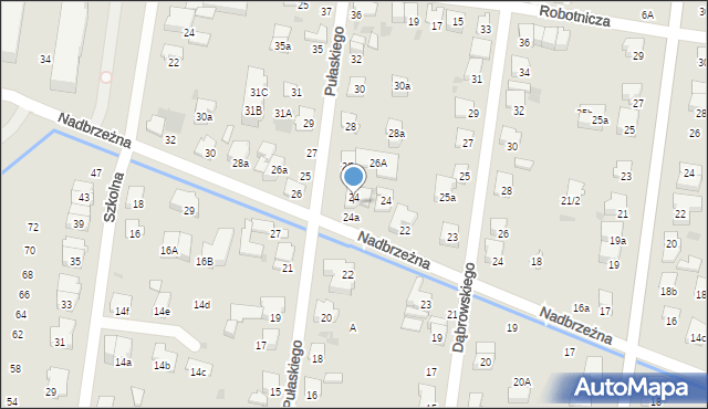 Ożarów Mazowiecki, Pułaskiego Kazimierza, gen., 24a, mapa Ożarów Mazowiecki