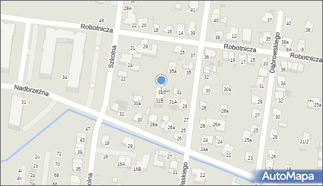 Ożarów Mazowiecki, Pułaskiego Kazimierza, gen., 31C, mapa Ożarów Mazowiecki