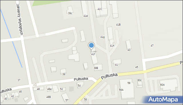 Płońsk, Pułtuska, 41B, mapa Płońsk