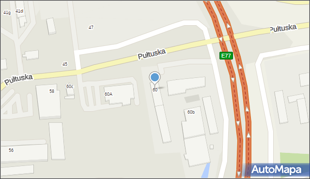 Płońsk, Pułtuska, 60, mapa Płońsk