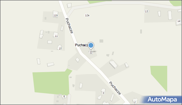 Podemszczyzna, Puchacze, 12, mapa Podemszczyzna