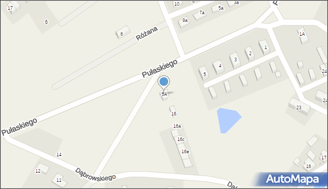 Podgórzyn, Pułaskiego, 5A, mapa Podgórzyn