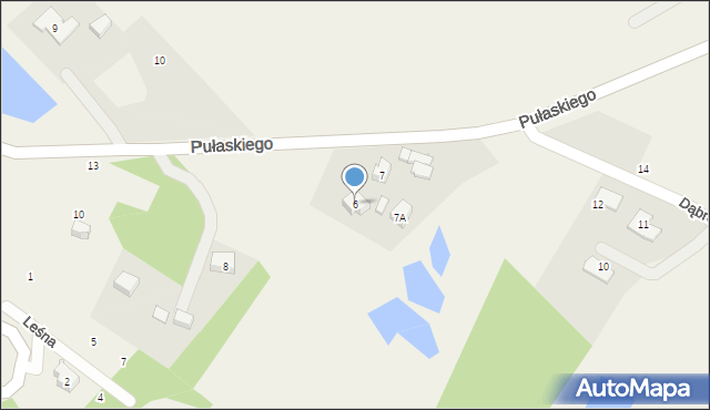 Podgórzyn, Pułaskiego, 6, mapa Podgórzyn