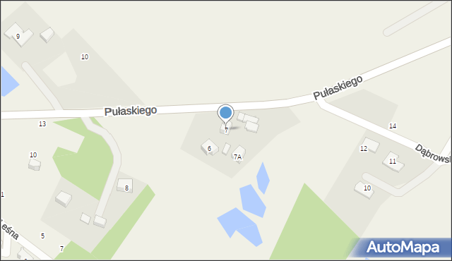 Podgórzyn, Pułaskiego, 7, mapa Podgórzyn