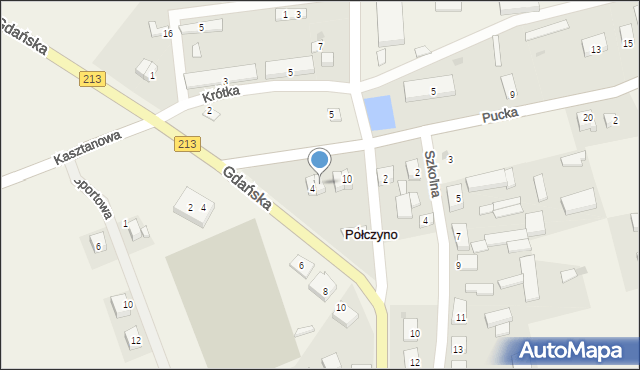 Połczyno, Pucka, 6, mapa Połczyno