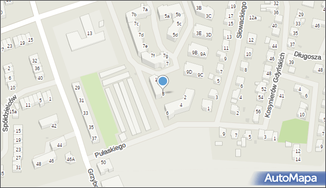 Police, Pułaskiego Kazimierza, gen., 8, mapa Police