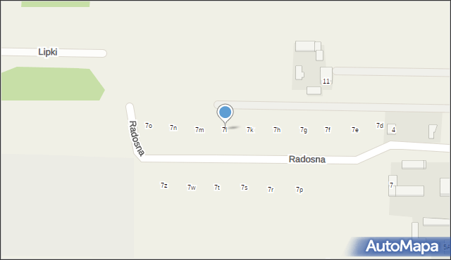 Prażmów, Puszczyka, 7l, mapa Prażmów