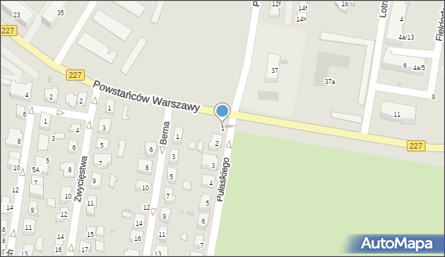 Pruszcz Gdański, Pułaskiego Kazimierza, gen., 1, mapa Pruszcz Gdański