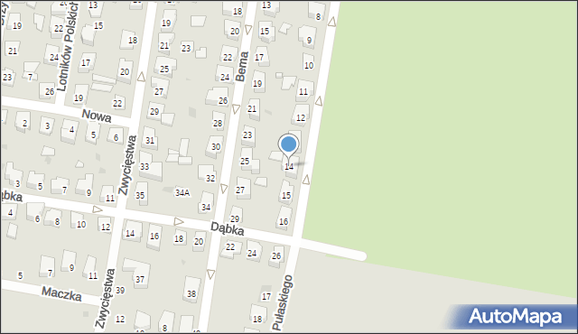 Pruszcz Gdański, Pułaskiego Kazimierza, gen., 14, mapa Pruszcz Gdański