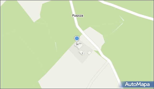 Przedlesie, Puszcza, 3A, mapa Przedlesie