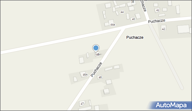 Puchacze, Puchacze, 45a, mapa Puchacze