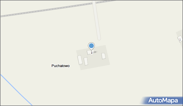 Puchałowo, Puchałowo, 4, mapa Puchałowo